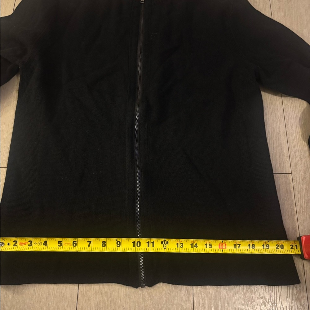 Calvin Klein Black Ribbed Collar Jacket